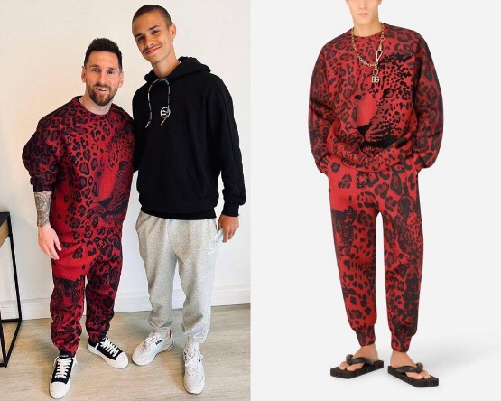 شلوار پلنگی جنجالی مسی | عکس